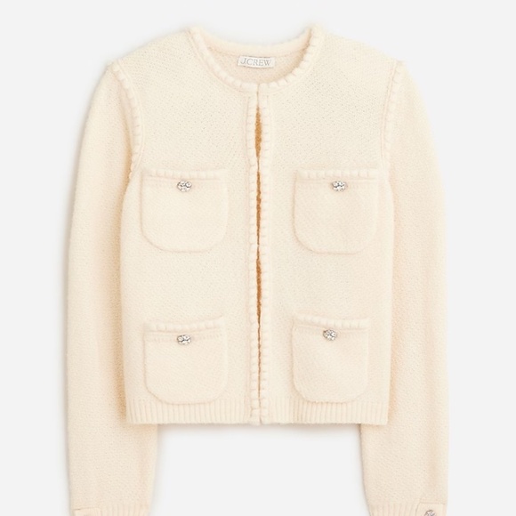 J. Crew Sweaters - NWT J.CREW ODETTE KNIT SWEATER LADY JACK WITH JEWEL BUTTONS